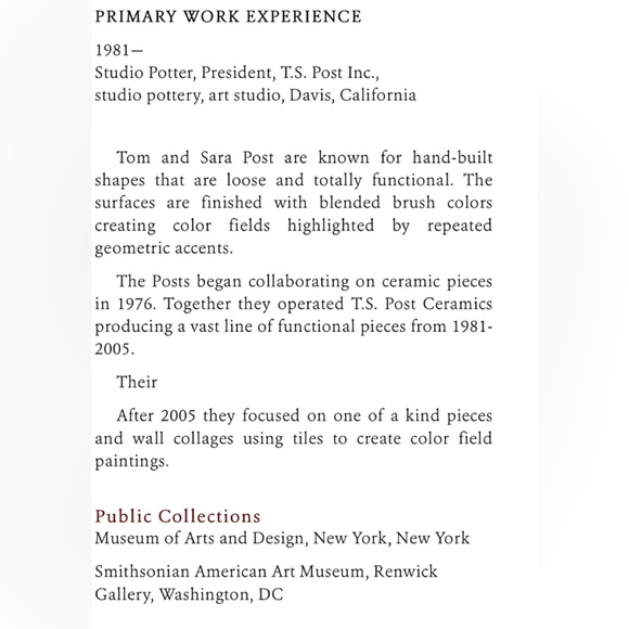 T.S. Post California American Studio Art Pottery Signed Ceramic Dragonfly Dish - Picture 15 of 15